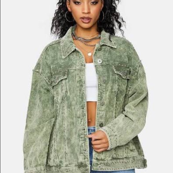 Pol Studded Corduroy Jacket 
